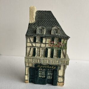Dominique Gault Signature Mini Village Collectible Pottery J Carlton Apotheke